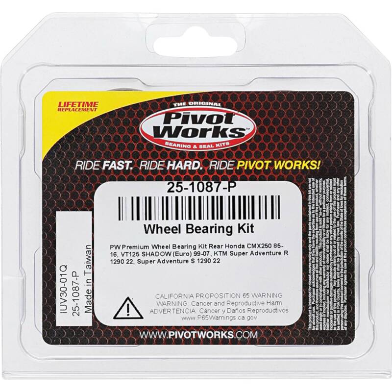 Pivot Works Honda, KTM Wheel Bearing Kit Premium Bearings - 25-1087-P