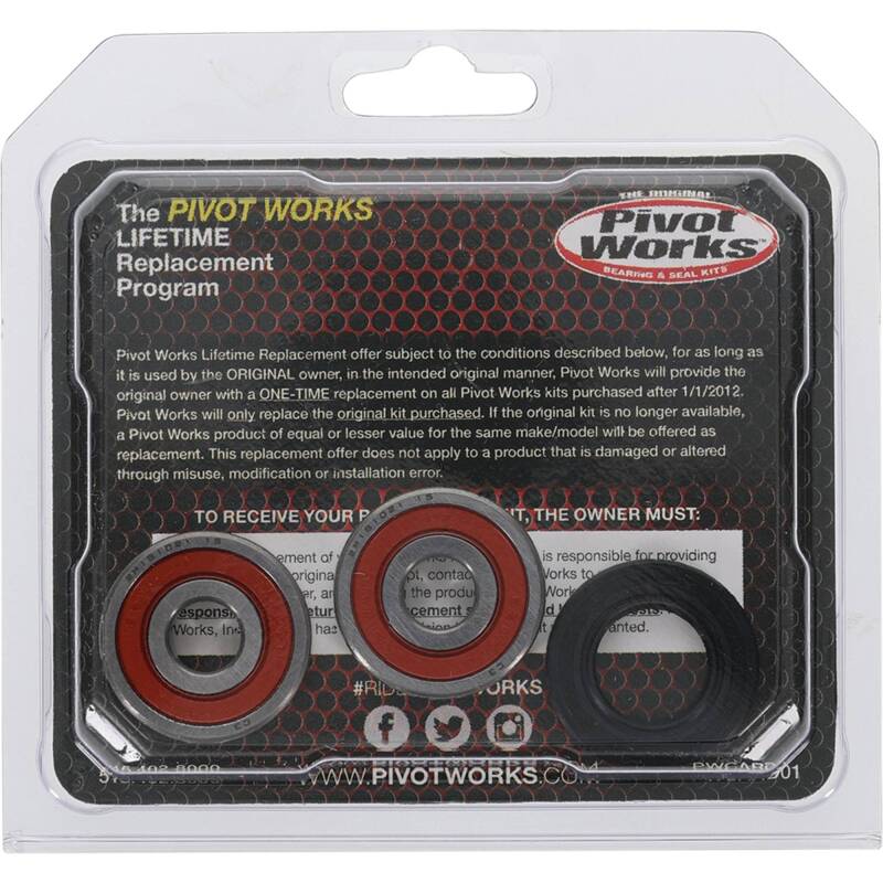 Pivot Works Yamaha Wheel Bearing Kit Premium Bearings - 25-1161-P