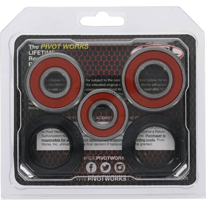 Pivot Works Kawasaki, Suzuki Wheel Bearing Kit Premium Bearings - 25-1176-P