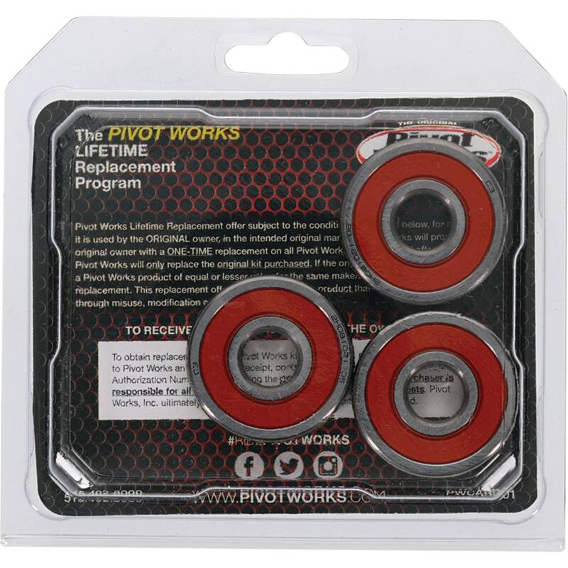 Pivot Works Suzuki Wheel Bearing Kit Premium Bearings - 25-1289-P