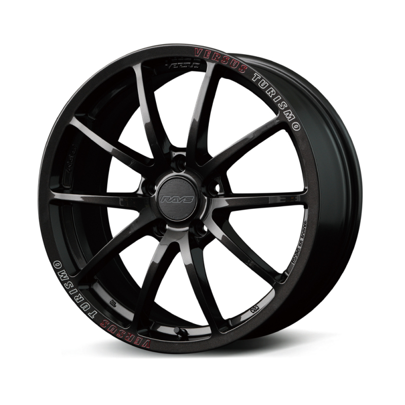 Versus VT125S 19X8.0 +48 5-100 Super Dark Gunmetal/MC/RAP (Red Clear) - WT1148DA8J