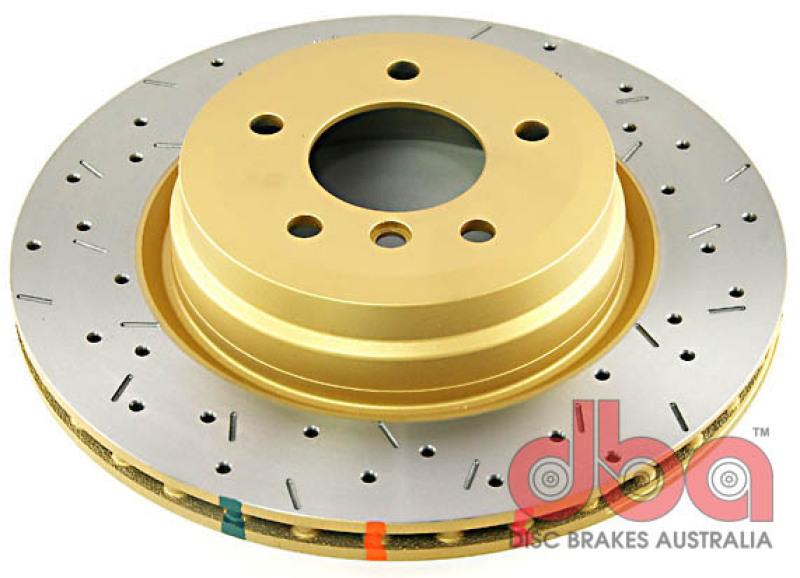 DBA 06+ BMW 335d/335i E90/91/92 Rear Drilled & Slotted 4000 Series Rotor - 42859XS