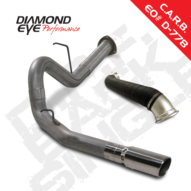 Diamond Eye KIT 4in DPF-BACK SGL w/ TDP SS 07.5-10 Chevy/GMC 6.6L Duramax 2500/3500 - K4129S