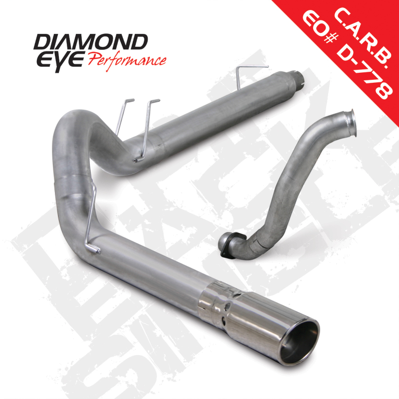 Diamond Eye KIT 5in DPF-BACK w/ DP SGL AL 08-10 Ford 6.4L Powerstroke F250/F350 - K5371A