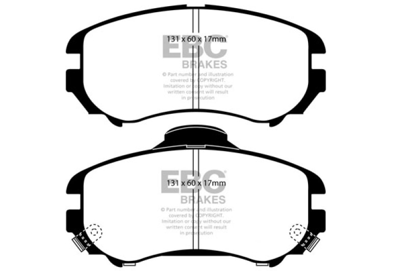EBC 07-08 Hyundai Elantra 2.0 Greenstuff Front Brake Pads - DP21643