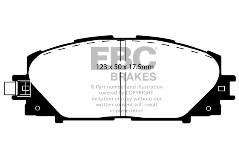 EBC 06+ Toyota Yaris 1.5 Greenstuff Front Brake Pads - DP21817