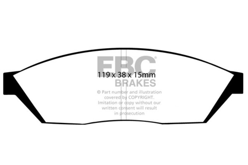 EBC 82-84 Honda Civic Hatchback 1.3 (4 Speed) Greenstuff Front Brake Pads - DP2374