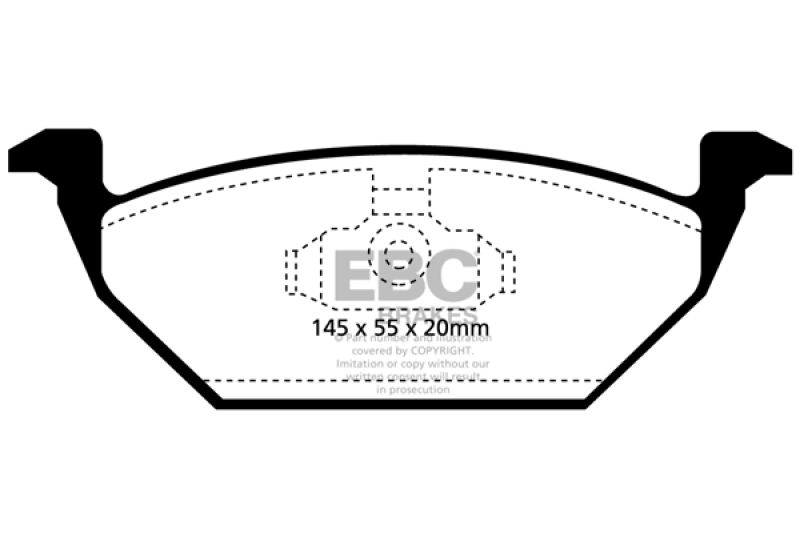 EBC 98-99 Volkswagen Beetle 2.0 Redstuff Front Brake Pads - DP31117C