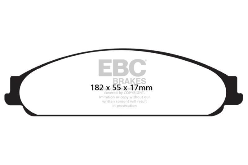 EBC 04-07 Ford Five Hundred 3.0 Redstuff Front Brake Pads - DP31730C