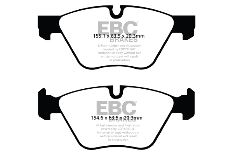 EBC 11+ BMW 528 2.0 Turbo (F10) Redstuff Front Brake Pads - DP32088C