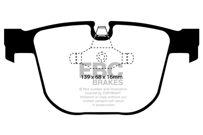 EBC 08-10 BMW M3 4.0 (E90) Bluestuff Rear Brake Pads - DP51451NDX