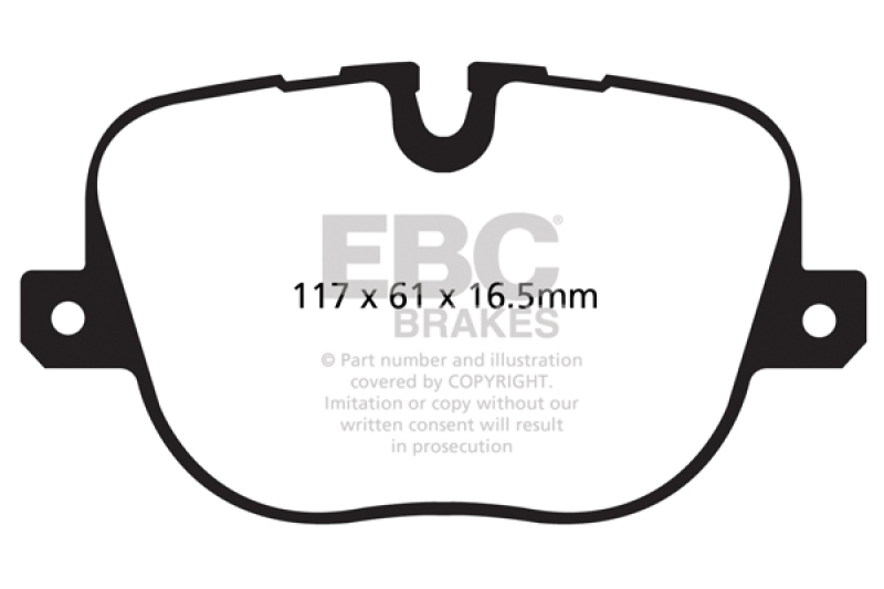 EBC 10-12 Land Rover Range Rover 5.0 Supercharged Greenstuff Rear Brake Pads - DP62068