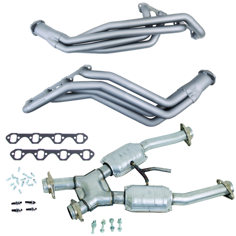 BBK 94-95 Ford Mustang 5.0L 1-5/8 Long Tube Headers w/High Flow Catted X-Pipe (Ti Ceramic) - 15192