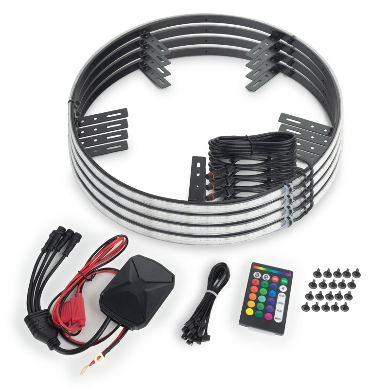 ORACLE Lighting LED Illuminated Wheel Rings 16.5in PLASMA ColorSHIFT w/BC2 Bluetooth Controller - 4238-BC2