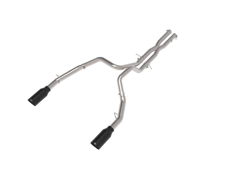 aFe 2025 Dodge RAM 1500 Vulcan Series 304 Stainless Steel Cat-Back Exhaust System w/ Black Tip - 49-32087-B