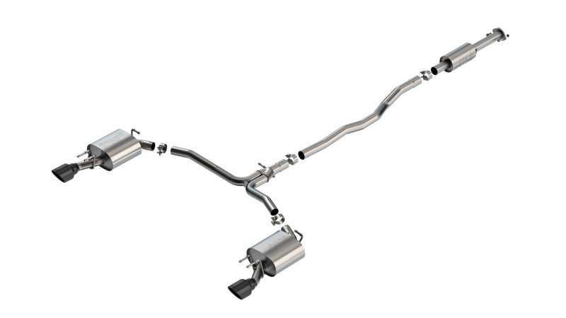 Borla 20-24 Toyota Camry TRD 3.5L V6 FWD S-Type Cat-back - Black Chrome - 140967BC