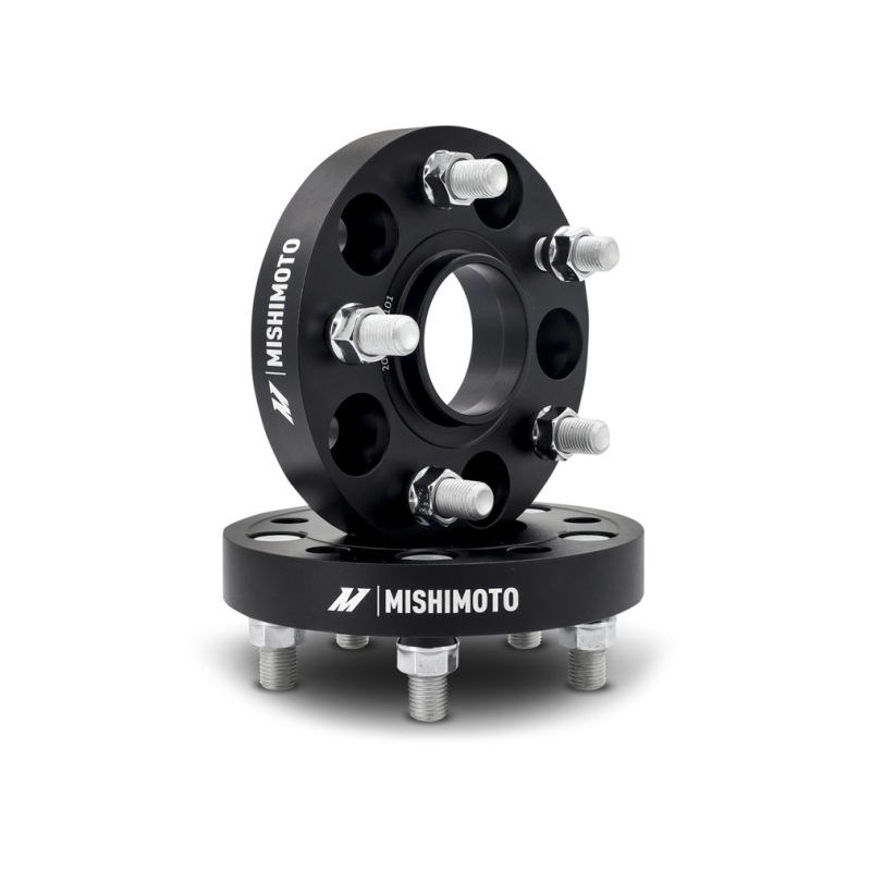 Mishimoto Wheel Spacers - 5x120 - 64.1 CB - M14 x1.5 - 25mm - BK - MMWS-013-250BK