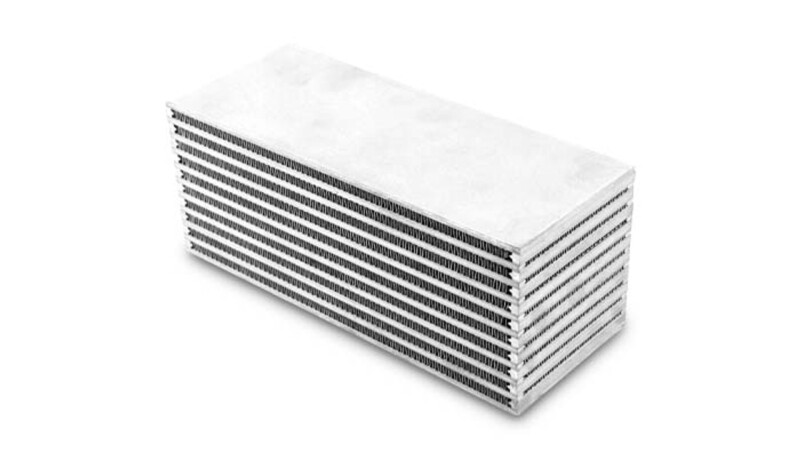 Vibrant 10in W x 4in H x 4in Thick Water to Air Intercooler Core - 12970