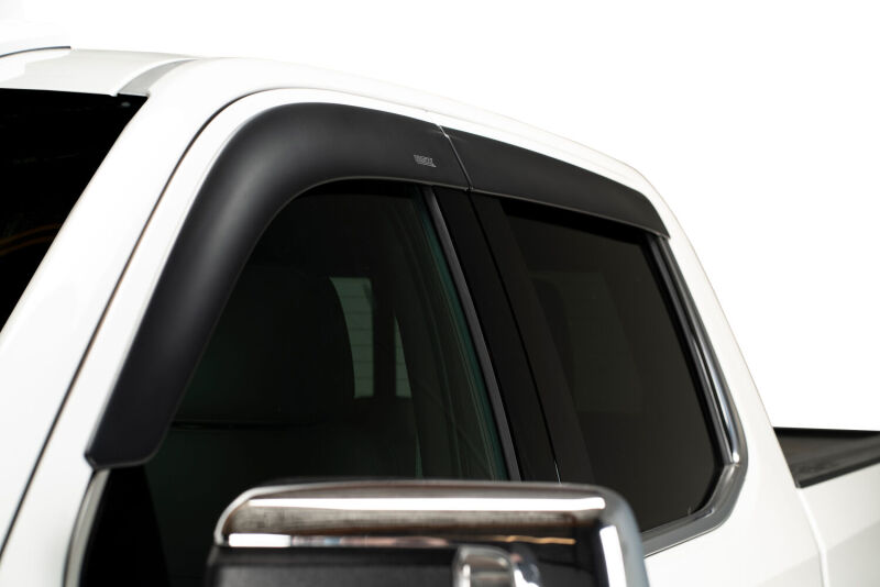 Husky Liners 15-25 Ford F-150 CC & 17-25 F-250/350/450 SD CC Ventvisor Low Pro (4pc) - Matte Blk - 2857044