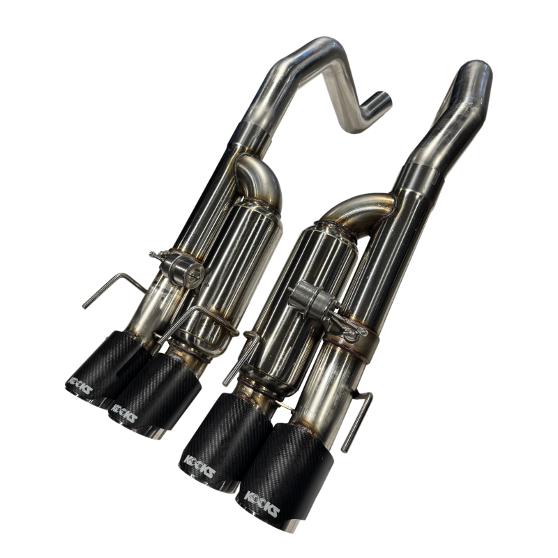 Kooks 09-13 Chevrolet Corvette Z06/ZR1 3in. Valved Axle-Back Exhaust w/ SS Tips - 21606750
