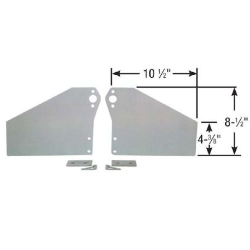 Moroso SBC & 90 Degree V6 Engines 2-Piece Front Motor Plate - C4006