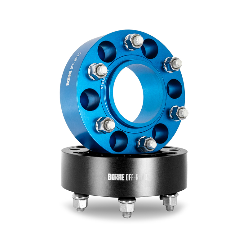 Borne Off-Road Wheel Spacers - 6x139.7 - 106 - 25mm - M12 - Black - BNWS-004-250BK
