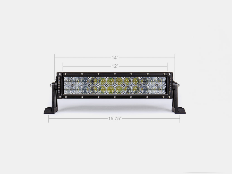 Cali Raised 14 Dual Row 5D Optic Osram Led Bar - Combo - CR2301
