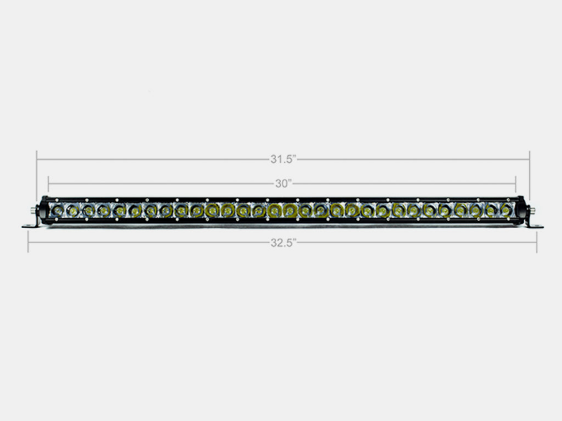 Cali Raised 32In Slim Single Row Led Bar Amber - CR2310