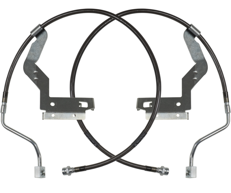 Carli 17-23 Ford F250/350 SD Hardware Braided Brake Lines Leveling Front Only - CS-FORDBBL-LVL-17-F
