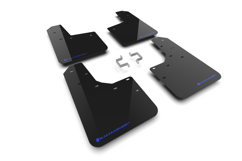 Rally Armor 23-25 Ford Ranger Raptor Black UR Mud Flap Blue Logo - MF123-UR-BLK-BL
