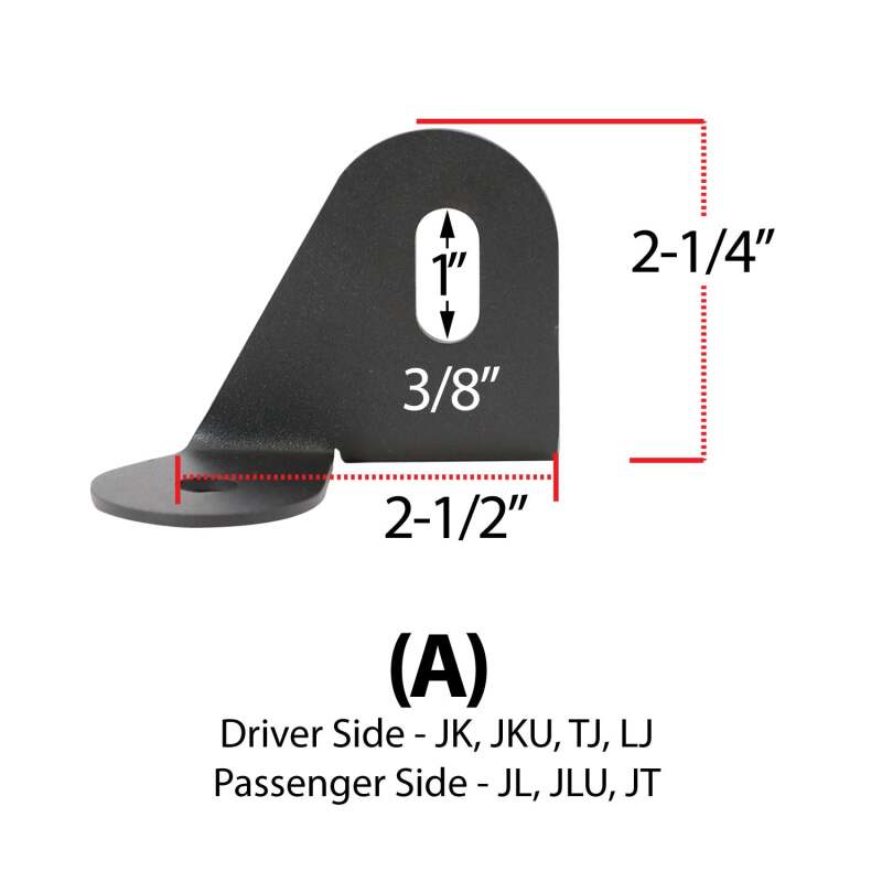 Rugged Radios Antenna Mount for Jeep Wrangler TJ LJ JK JL and Gladiator JT Jeep B Mount - MT-ANT-JEEP-PS