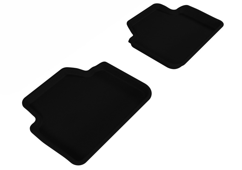 3D MAXpider 2006-2011 BMW 3 Series/X3 E90/E83 Kagu 2nd Row Floormats - Black - L1BM00621509