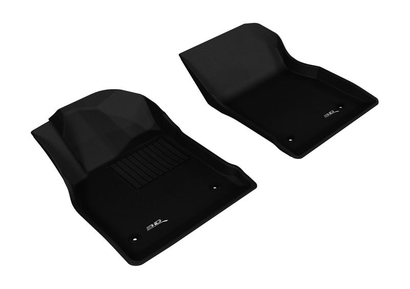 3D MAXpider 2011-2015 Chevrolet Cruze/Cruze Limited Kagu 1st Row Floormat - Black - L1CH04411509