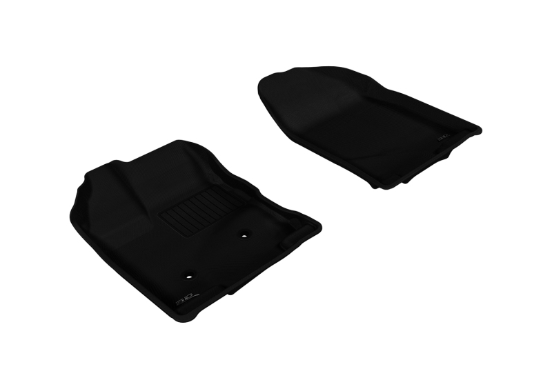 3D MAXpider 2007-2014 Ford Edge Kagu 1st Row Floormat - Black - L1FR02011509