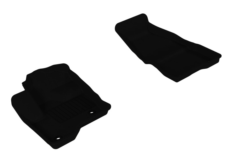 3D MAXpider 2009-2019 Ford Flex Kagu 1st Row Floormat - Black - L1FR02111509