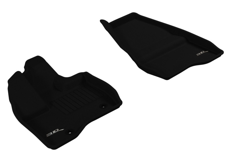 3D MAXpider 2011-2014 Ford Explorer Kagu 1st Row Floormat - Black - L1FR03611509