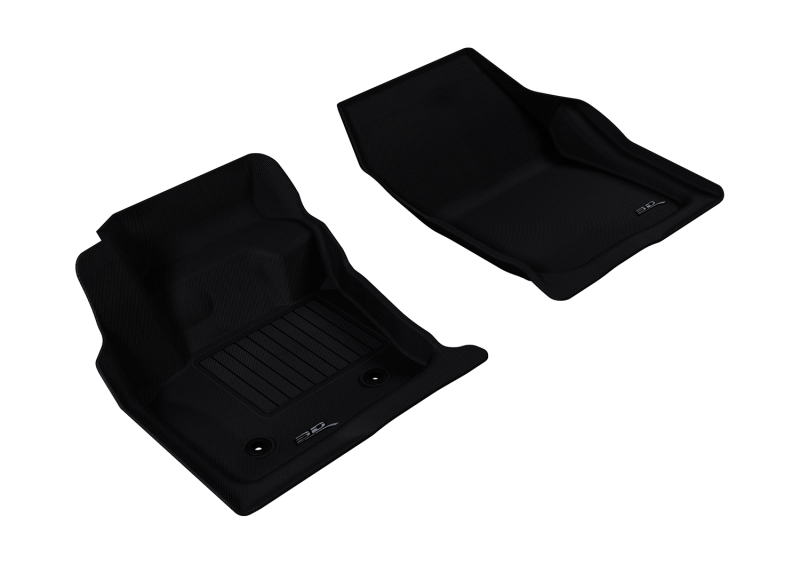 3D MAXpider 2013-2016 Ford/Lincoln Fusion/MKZ Kagu 1st Row Floormat - Black - L1FR06011509