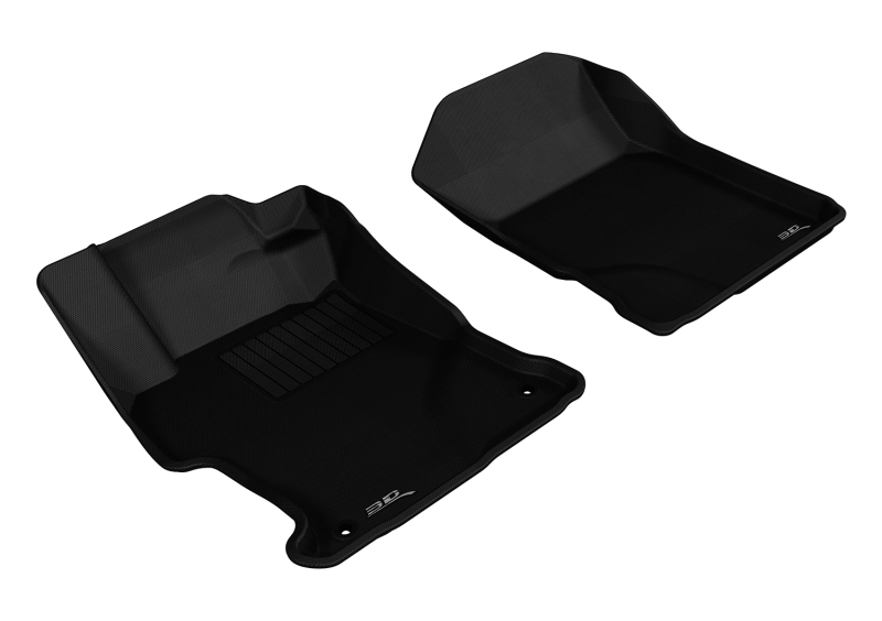 3D MAXpider 2012-2013 Honda Civic Kagu 1st Row Floormat - Black - L1HD04111509