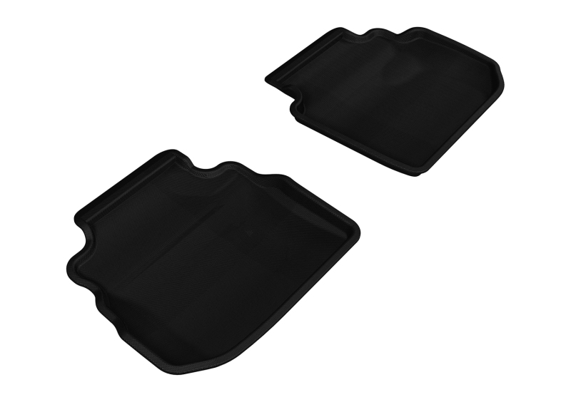 3D MAXpider 2006-2010 Infiniti M35 Kagu 2nd Row Floormats - Black - L1IN01421509