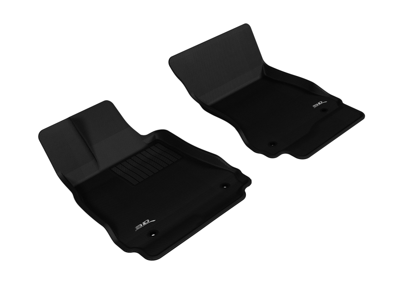3D MAXpider 2007-2013 Mercedes-Benz S-Class W221 Kagu 1st Row Floormat - Black - L1MB00611509