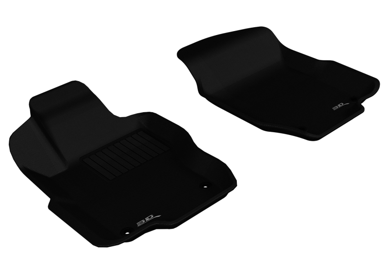 3D MAXpider 2006-2011 Mercedes-Benz ML-Class/GL-Class W164/X164 Kagu 1st Row Floormat - Black - L1MB00811509