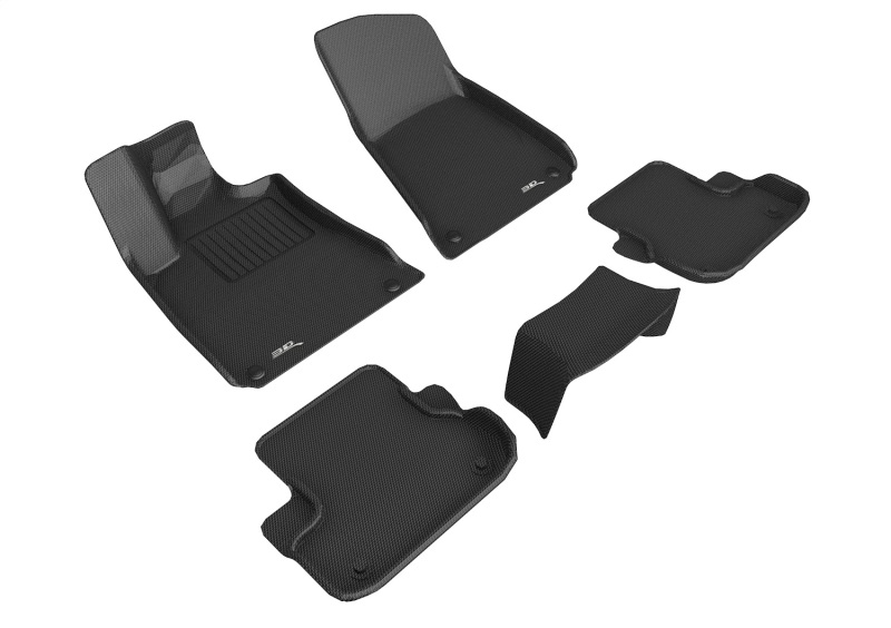 3D Maxpider 13-18 Maserati Ghibli Kagu Floor Mat- Black R1 R2 - L1MR00601509