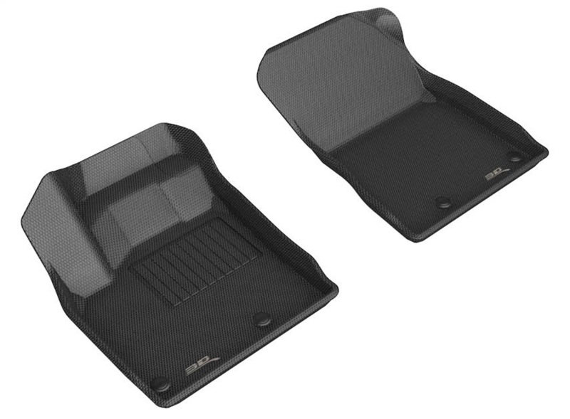 3D Maxpider 21-22 Nissan Rogue Kagu 1st Row Floormat - Black - L1NS13611509