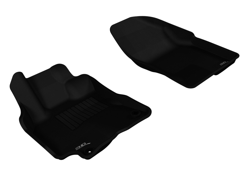 3D MAXpider 2009-2013 Pontiac/Toyota Vibe/Corolla Kagu 1st Row Floormat - Black - L1PA00111509