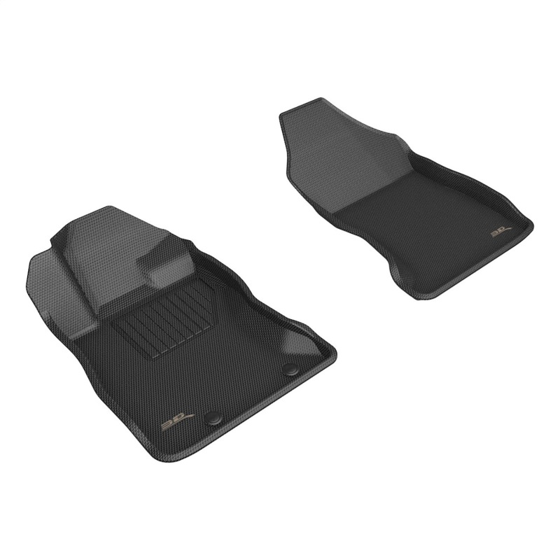 3D MAXider 22-23 Subaru WRX Kagu Black Floor Mats - Row 1 - L1SB03611509