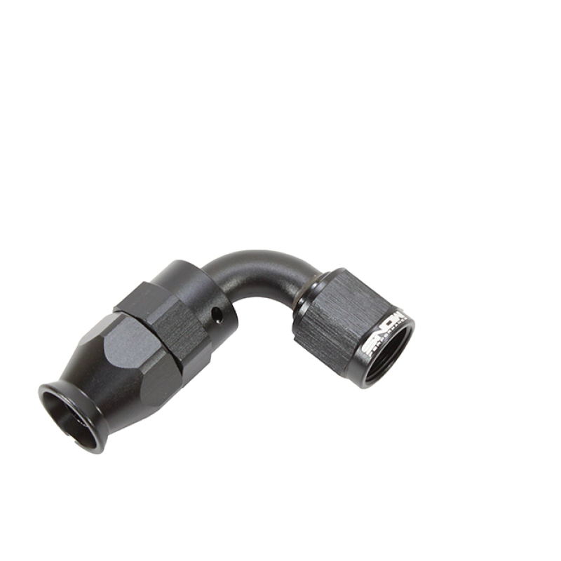 Snow Performance 12 AN 90 Degree PTFE Hose End (Black) - SNF-61290