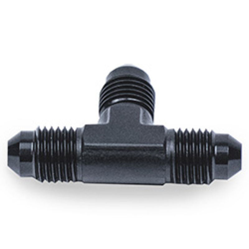 Snow Performance 4AN T Fitting (Black) - SNO-806-BRD