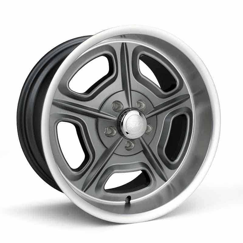 Race Star 92 Drag Star Bracket Racer Cap Short Plastic w/Medallion & Screws - Plated - Metallic Gray - 615-5096-G1