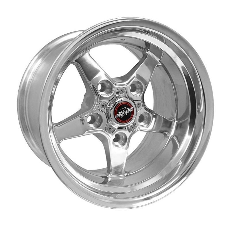Race Star 92 Drag Star 17x10.5 5x135bc 6.125bs Direct Drill Polished Wheel - 92-705551DP