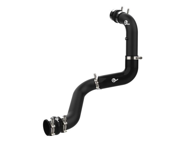 aFe 20-23 GM Diesel Trucks V8 6.6L L5P BladeRunner 3in Aluminum Hot Charge Pipe - Black - 46-20448-B